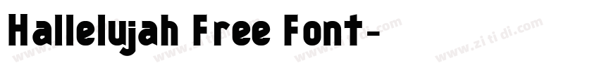 Hallelujah Free Font字体转换